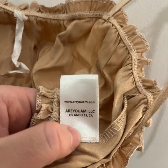 ARE YOU AM I Fawn/Champagne NAI Silk Bandeau!｡･:*:･ﾟ★,｡･:*:･ﾟ☆｡･:*:･ﾟ★,｡･:*:･ﾟ☆ - Picture 4 of 5